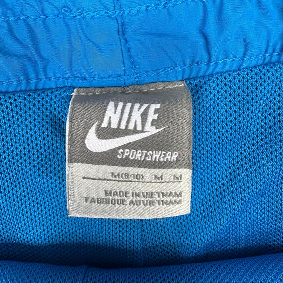 Nike Shorts Blue Retro Running White Trim WMNS M Athletic Track Gym Shorts - Picture 5 of 8